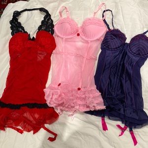 Y2k corset Merry Widow bundle